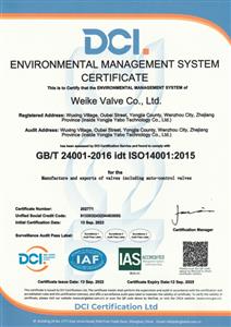 ISO 24001 Environmental certificate 
